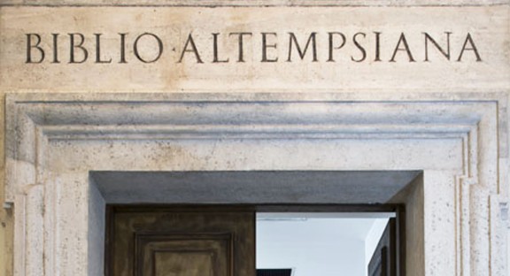 La biblioteca di Palazzo Altemps.