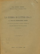 La Guerra di Lyttos e i trattati internazionali Cretesi