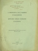 A proposito dell’ Hermes d’Alkamenes. Epitafio Greco – Romano d’Albania